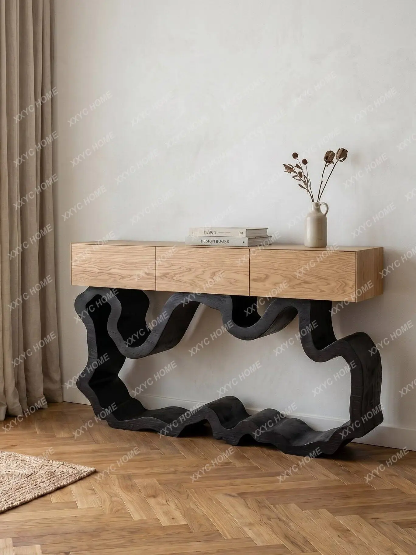 table Light luxury modern extremely narrow cabinet Decorative cabinet Creative entrance door Entrance table