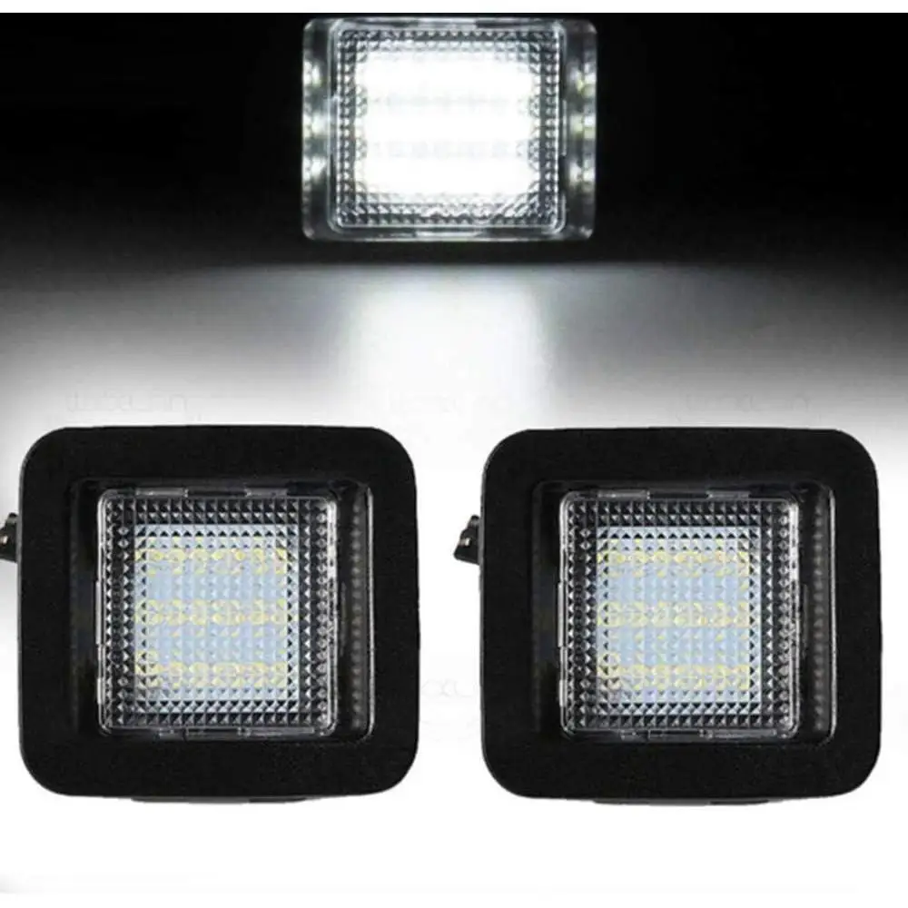 

12V White LED License Number Plate License Light Lamps Assembly For F-150 2015 Black