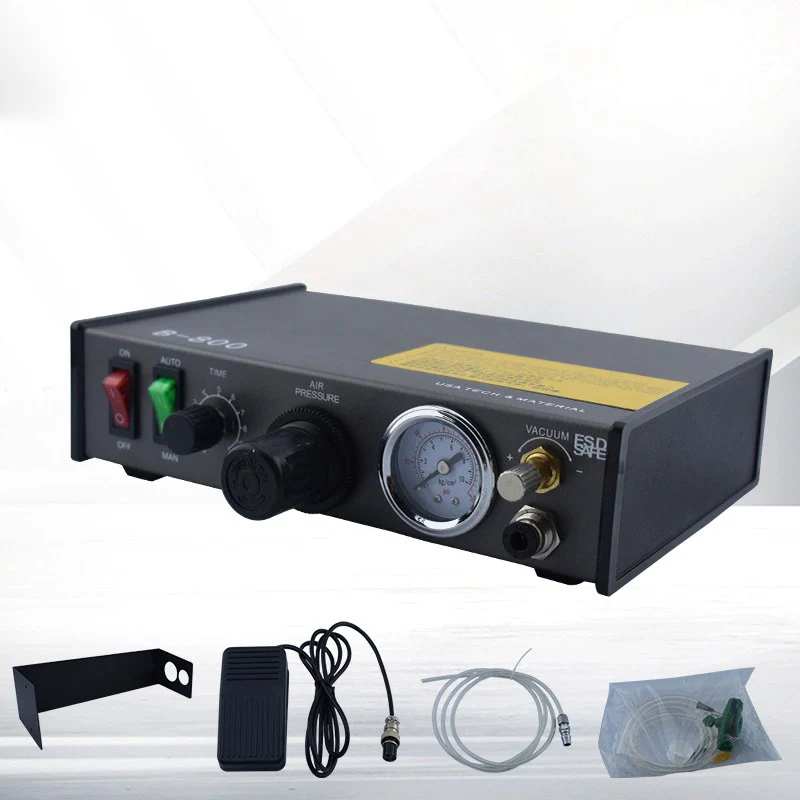 Automatic Glue Dispenser Pneumatic Dispensing Controller Dropper for Liquid Glue Dispensing Manual Pedal Dispenser B-800