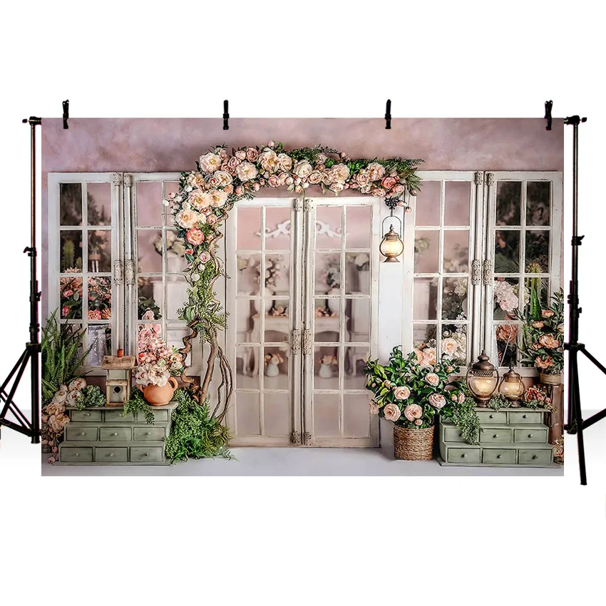 Mehofond primavera páscoa fotografia pano de fundo jardim celeiro flor floral ovos coelho fundo do bebê criança festa aniversário photoshoot