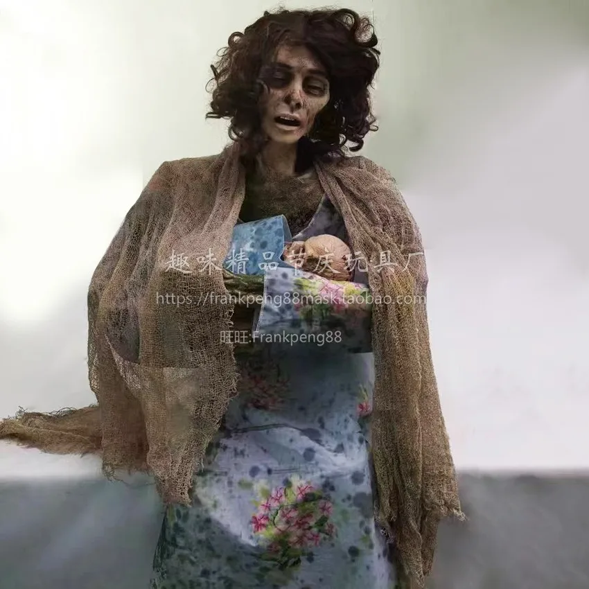 

Halloween decoration voice-activated induction big ghost electric, haunted house secret room scenic bar scene arrangement props