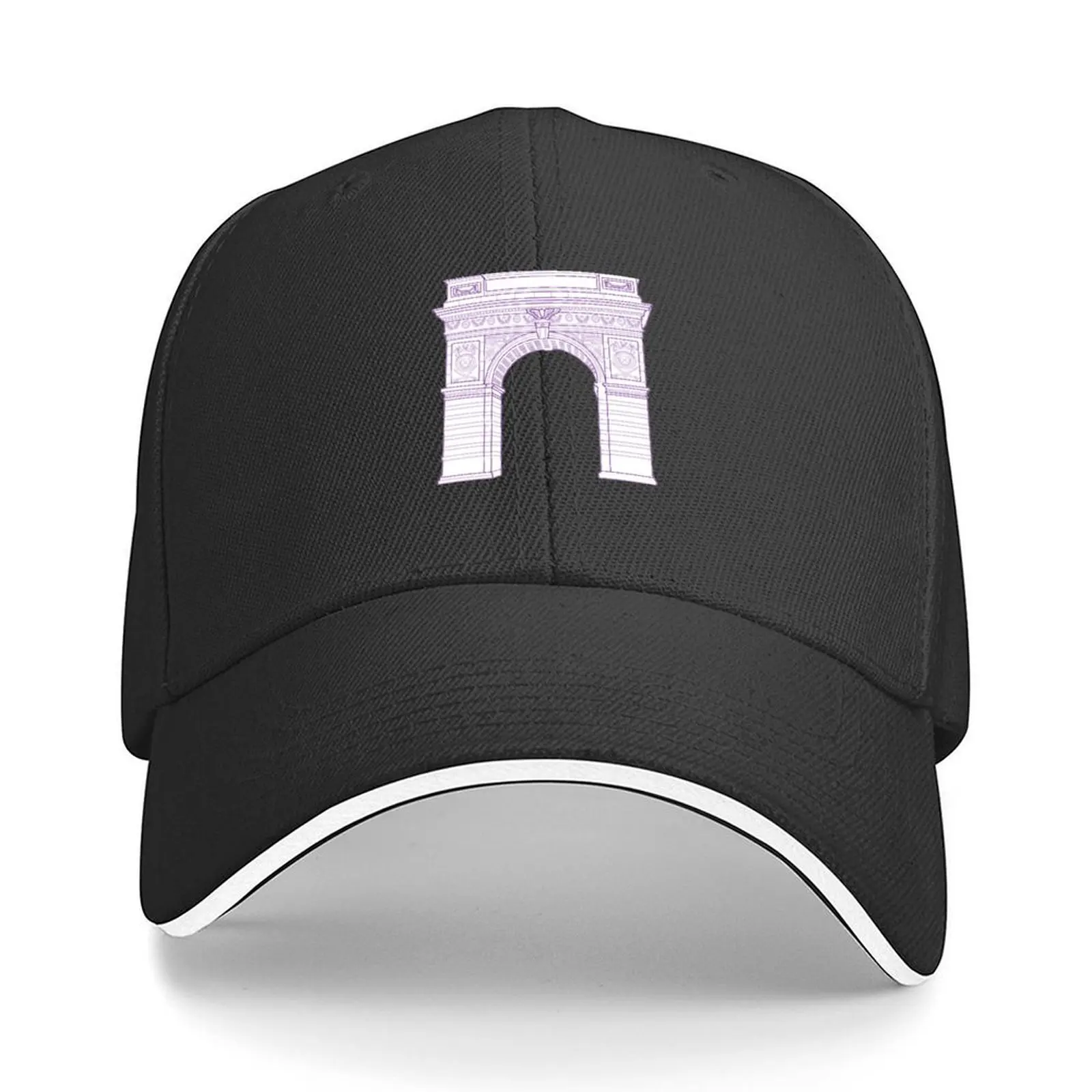 

NYU Arch Washington Square Park Purple Baseball Cap Golf Wear fashionable Rave Golf Woman Men's