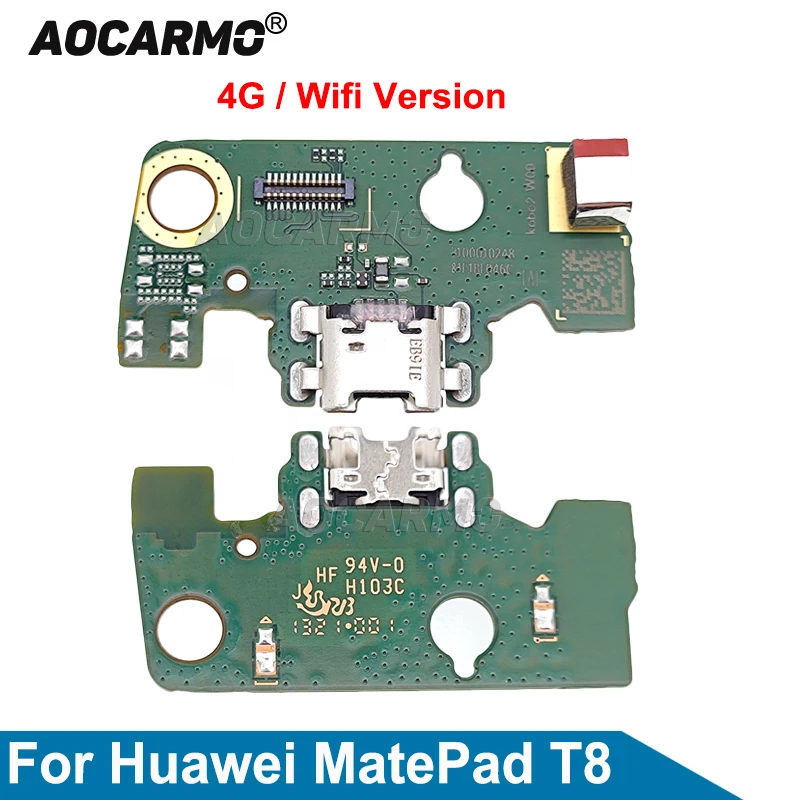 Aocarmo USB Charging Port Charger Dock Connection Board For Huawei MatePad T8 8.0inch  4G Vifi KOB2-W09 KOB2-L09 BZD-AL00