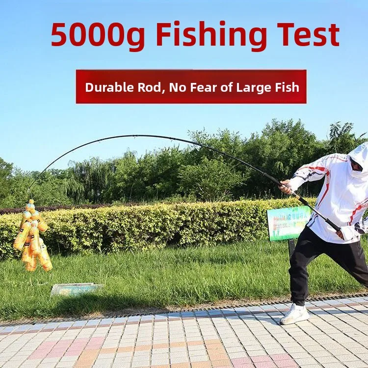 عصا صيد أبو شارك خفيفة الوزن وفائقة الصلابة، عصا صيد احترافية للرمي البعيد، عصا لليخوت وصيد الأسماك الكبيرة مصنوعة من ألياف ا...