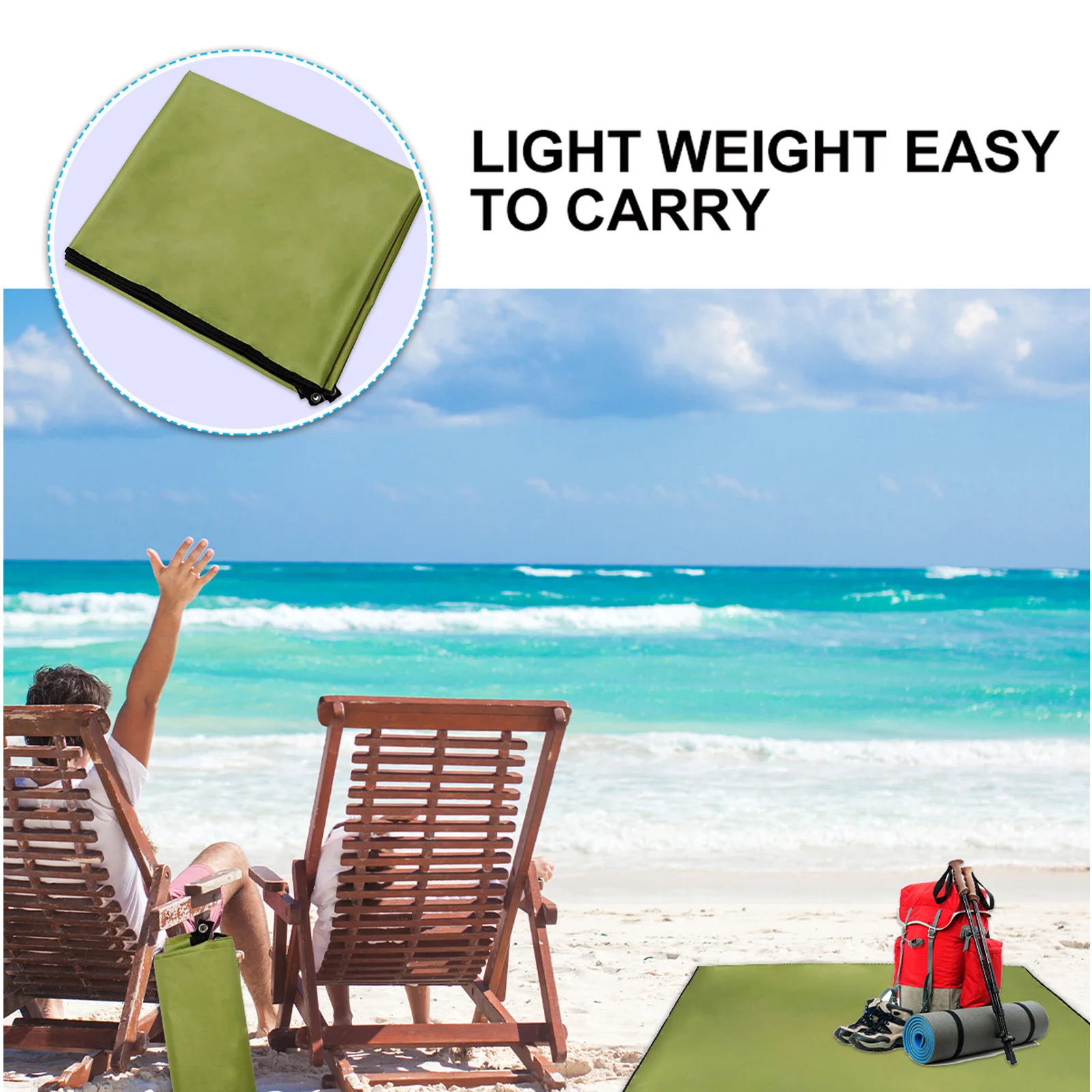 

1Pcs Waterproof Oxford Cloth Mat Portable Durable Outdoor Blanket for Camping Hiking Beach Lawn Uv Protection Oxford Cloth Mat