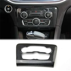 Central Control A/C Air Condition Panel Cover Trim For Dodge Charger 2016-2021 Carbon Fiber Look Interior Accessories