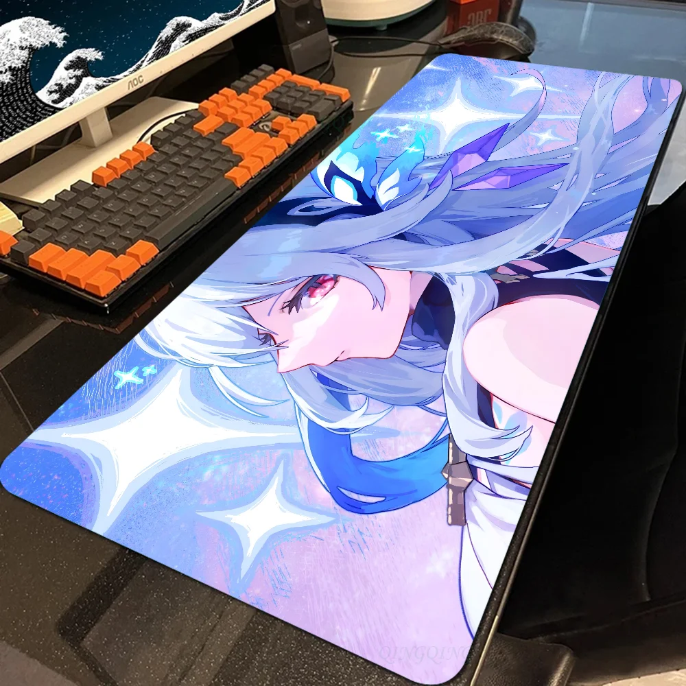 H-Honkai Star Rail Firefly Mousepad Large Computer Gaming Accessories MousePads Desk Mats Anti-slip Laptop Soft Mouse Pad