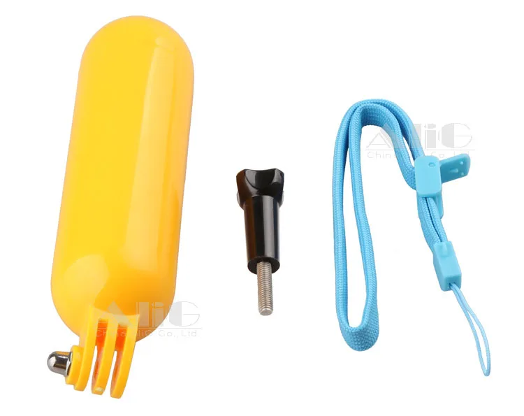 黄色の浮き一脚、GoPro Hero 5、4、3、3、sj4000、sj5000ミニカムコーダー用ハンドヘルドグリップスティック、カメラアクセサリー