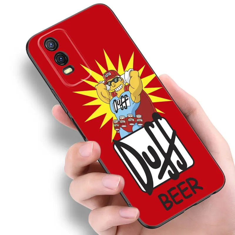 Cartoon Homers-S-Simpsons Black Phone Case For VIVO V27 V29 V30 Pro Y02 Y15 Y17 Y33 Y76 S Y27 Y55 Y78 5G Y16 Y21 Y22 Y35 Y36