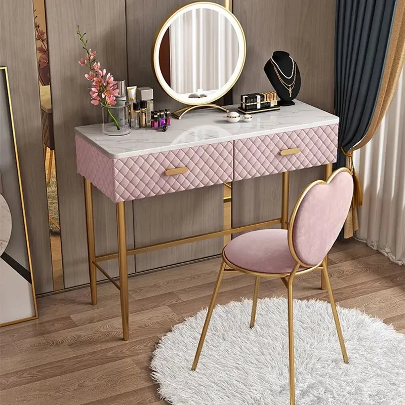 

Customize.Nordic Marble Dresser Bedroom Modern Minimalist Small Apartment Light Luxury Net Red Ins Wind Princess Makeup Table