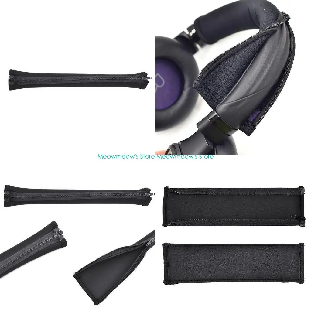 

W91A Head Band Flexible Cloth Zipper Cushion Top Pad Protector for Plantronics BackBeat 1 2 Generation