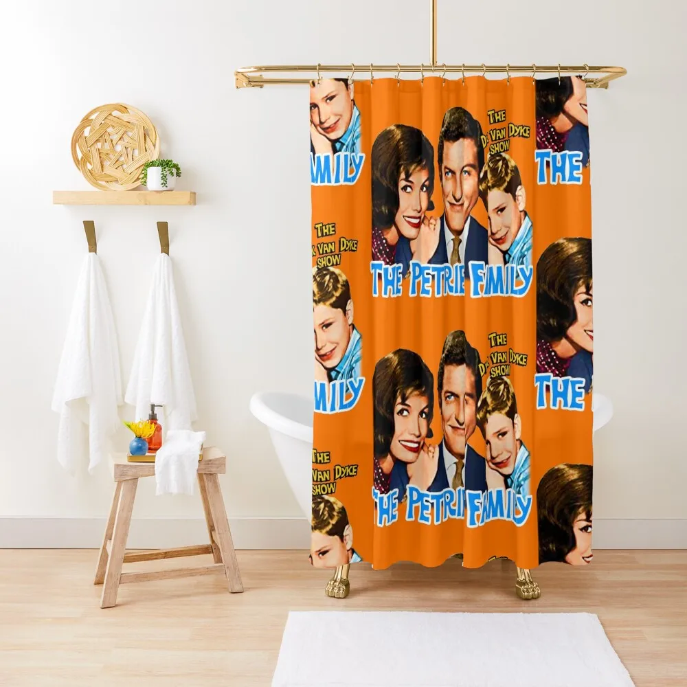 

Meet the Petries - Dick Van Dyke Mary Tyler Moore Tribute Shower Curtain Bathroom Shower Set Waterproof Fabric Bathroom Curtain