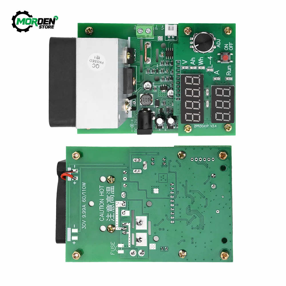 Imagem -03 - Bateria de Descarga de Carga Eletrônica Atual Constante Capacidade Tester Ferramenta Eletricista 9.99a 60w 30v