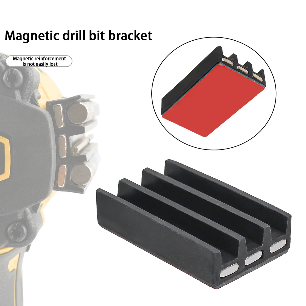 1-10PCS Magnetic Batch-head Holder Drill Holder Stand with Powerful Magnet for Milwaukee and Dewalt Impact Drivers and Drills