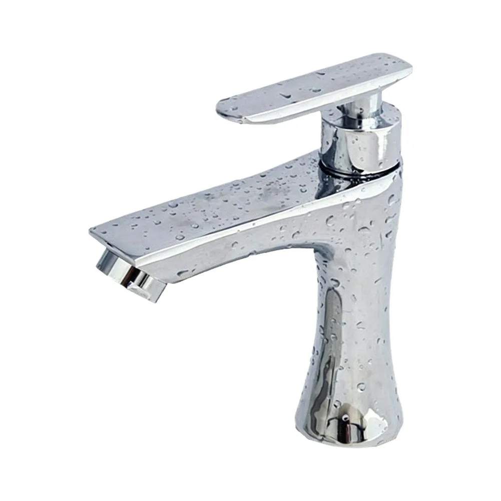 Bathroom Basin Mixer Brass Sink Faucet For Daily Bathroom Routine Robust Brass Construction Ergonomic Handle Design