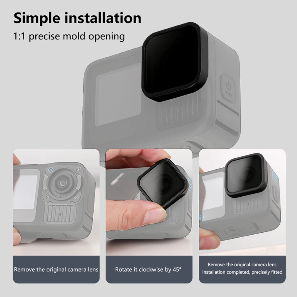 UV-Schutzlinsenabdeckung/CPL Polarisationsfilter für GoPro Hero 13 12 11 10 9 Action-Kamera Outdoor Vlogging Aufnahme Ersatz – Detail 13