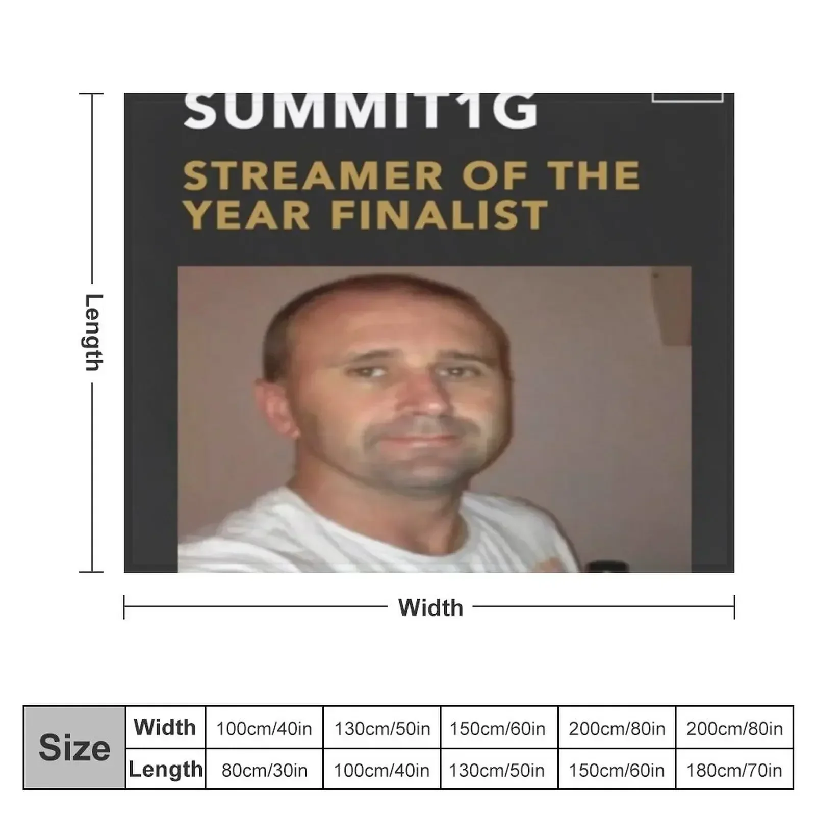 Summit1g streamer of the year finalist Throw Blanket warm winter Luxury Soft Plaid halloween Blankets