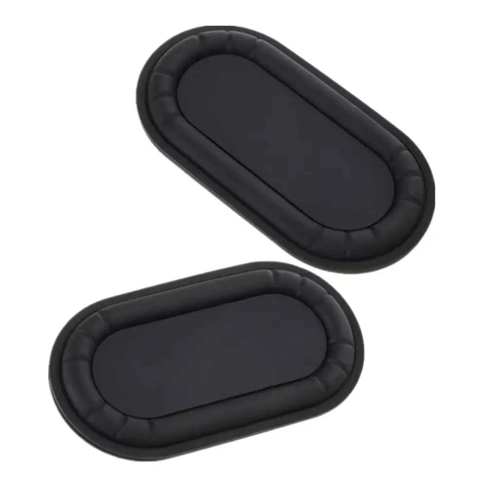 2Pcs Durable Oval Shape Bass Diaphragm 2040-6090 Black Passive Radiator Rubber Speaker Rubber Plate Woofer Replacement