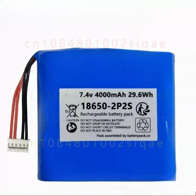 1PCS FOR COHN 7.4V 4000mAh 18650 2P2S Lithium Battery Pack With 5Pin 4Wire Plug For Industrial Control Terminal