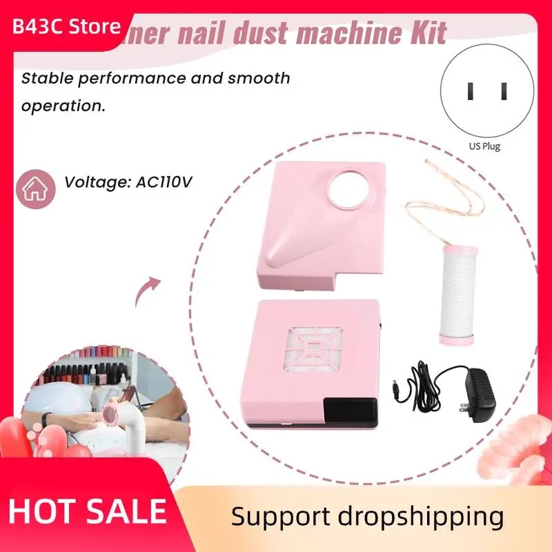 

B43C 60W High Power Nail Cleaner Dual Vertical Filter Nail Nail Dust Machine