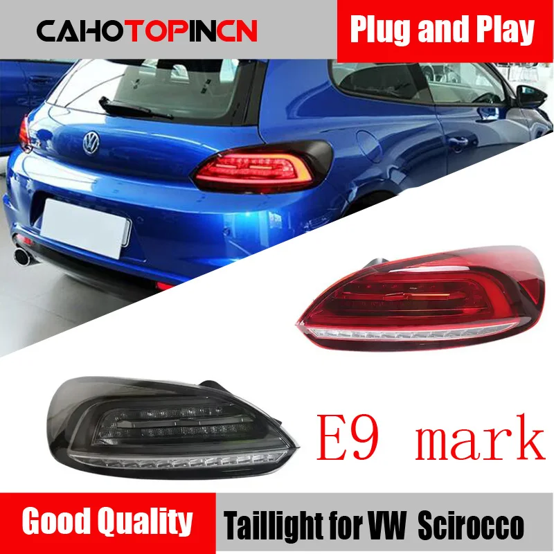 

Car Styling For VW Volkswagen 2009-2015 Scirocco Tail lamp DRL Rear Light Turn Signal LED Brake backup lights Auto Accessories