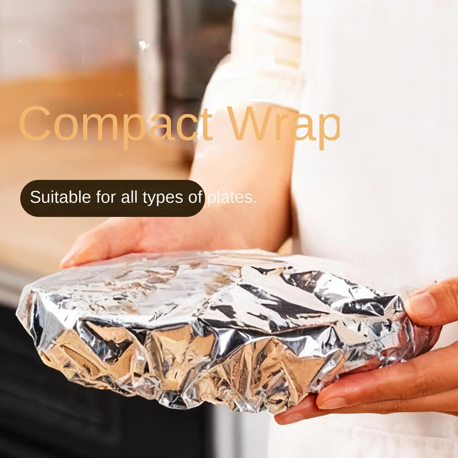 30pcs Aluminum Foil Insulation Covers Keep Food Warm Fresh Repeatable Kitchen Food Covers Bowls Plates Adjustable Cling Wrap view 2
