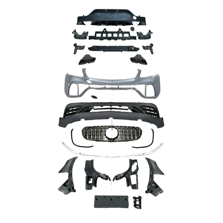

Modification Upgrade Large Bumper Front and Rear Bumpers Grille Tailpipe Glc63amg Rear Lip Suitable X253