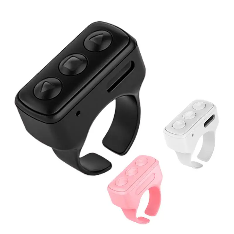Remote Control Scrolling Finger Wireless BT Remote Control Scrolling Ring Video Record Controller For Selfie