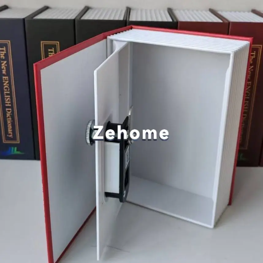 Simulation book safe small with lock hidden password household anti-theft storage box