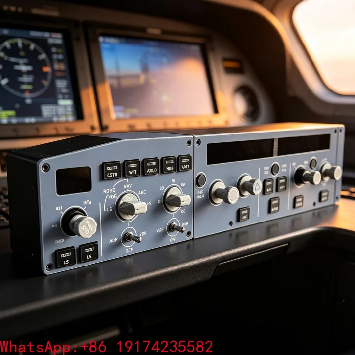 Home Cockpit FCU EFIS Combined Module Landing Gear Automatic Braking ECAM Warning Panel For Flight Simulation Setup