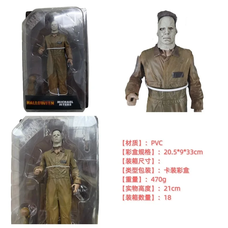 NECA Hot Michael Myers 8 Inch Carded Action Figure Horror Movie Character Collectible Desktop Model Toy Birthday Holiday Gifts - view 2