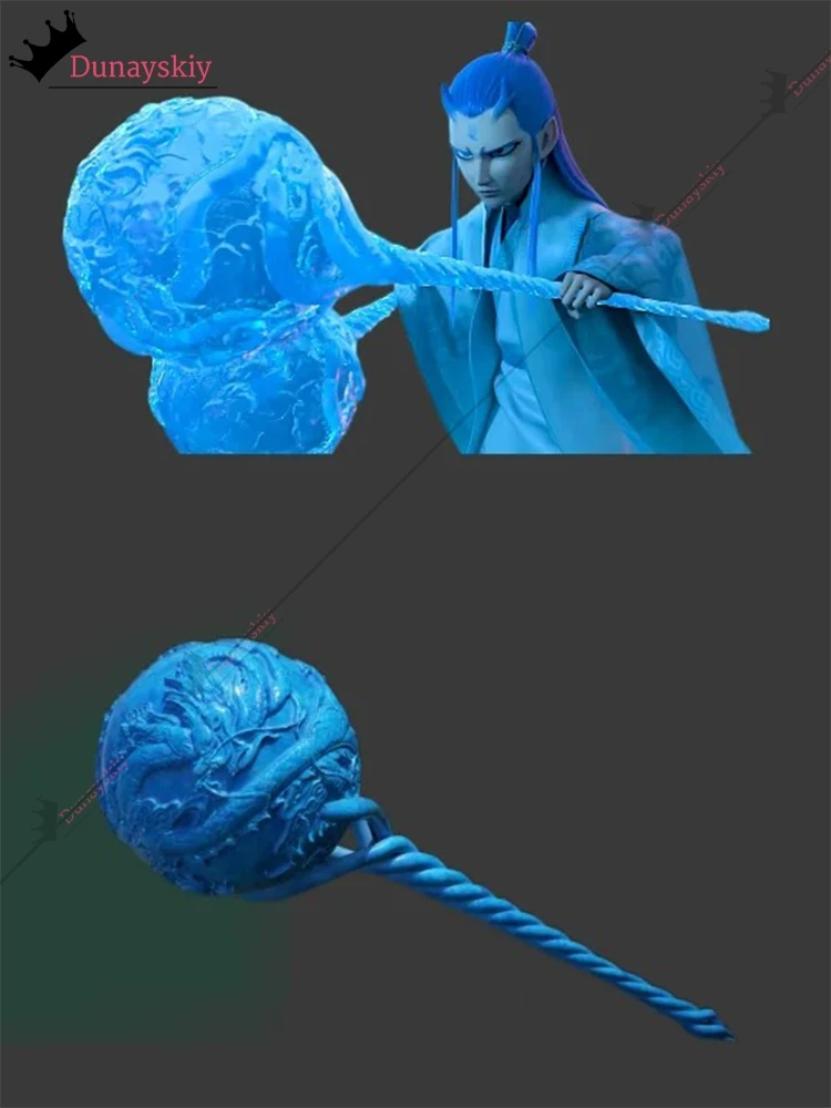 การ์ตูน Nezha Ao Bing คอสเพลย์เครื่องแต่งกายค้อนน้ําแข็ง Props 46 ซม.-27 ซม.3D Lollipop ค้อน 1:1 บทบาทเล่น PROP อุปกรณ์เสริมอาวุธ