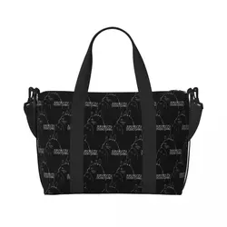 Custom Totoros Studio Logo Beach Tote Bag Women Miyazaki Hayao Anime Large Compartment Beach Gym Travel Bags