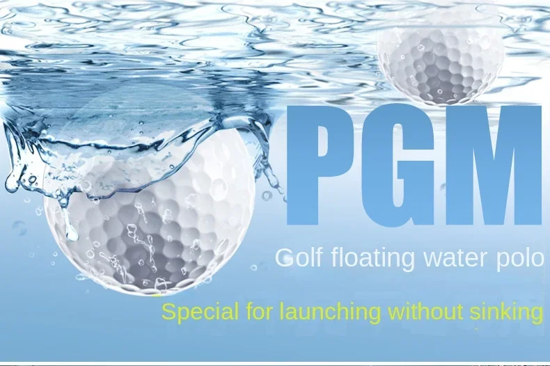 PGM 10pcs Golf Floating Water Ball Does Not Sink in Water, Practice Ball, Elasticity Is More Than 85%, Hardness Is 90 Q004