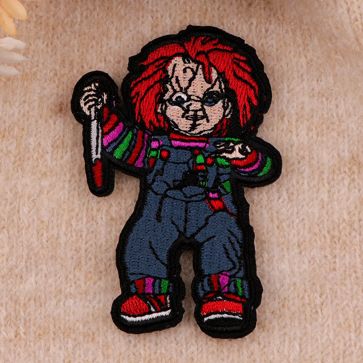 Horror Movie Embroidery Patch Halloween Bride Iron On Patches For Clothing Thermoadhesive Patches On Clothes DIY Sew Badges