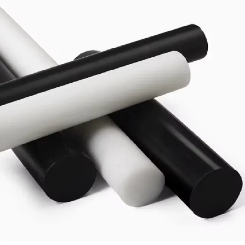 Black White PA6 Pure Nylon Rod Wear Resistant Bar For Machining Diameter 3mm To 160mm