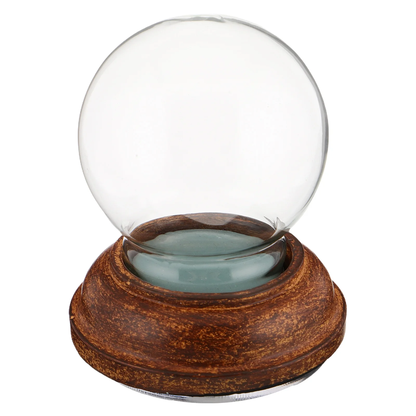 

DIY Snow Globe Kit Empty Glass Ball with Wooden Stand Fun Craft Activity for Adults Unique Christmas Decoration Gift
