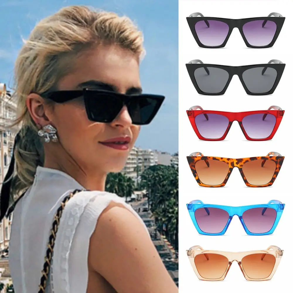 Summer UV400 Protection Streetwear Eyewear Goggles Sun Glasses Sunglasses for Women Vintage Shades