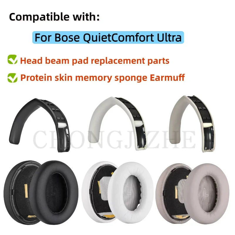 Ear Pads Cushion for Bose QuietComfort Ultra QC Ultra Headphone Earpads Leather Soft Foam Cover  Replacement - view 3