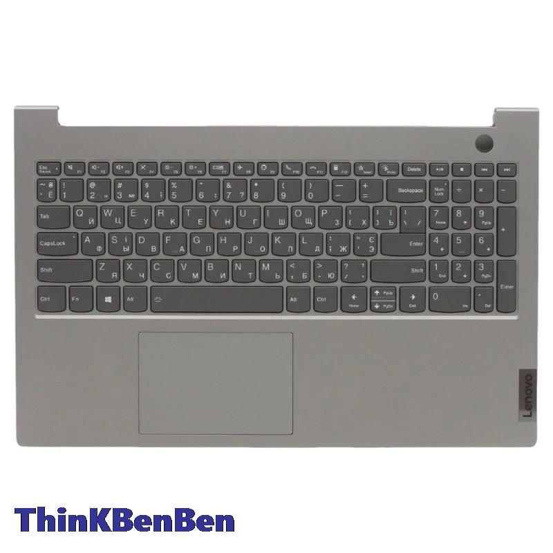 UKR Ukrainian Mineral Gray Keyboard Upper Case Palmrest Shell Cover For Lenovo ThinkBook 15 G2 ARE ITL 5CB1B34872