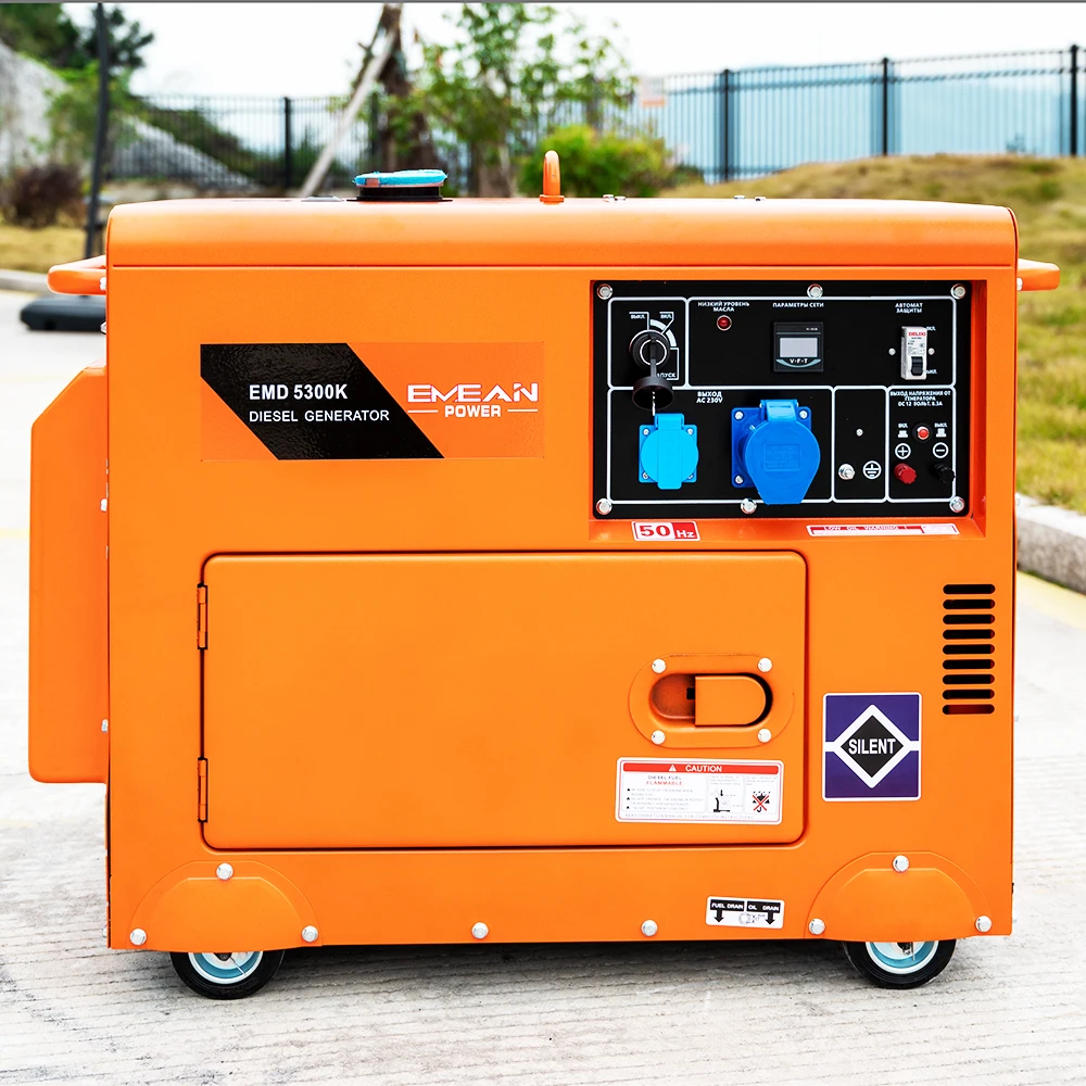 Customized Single Phase Lister Algeria 7 5kva 5 Kw Silent Diesel Generator 6.5kva 10.5kva Price Remote