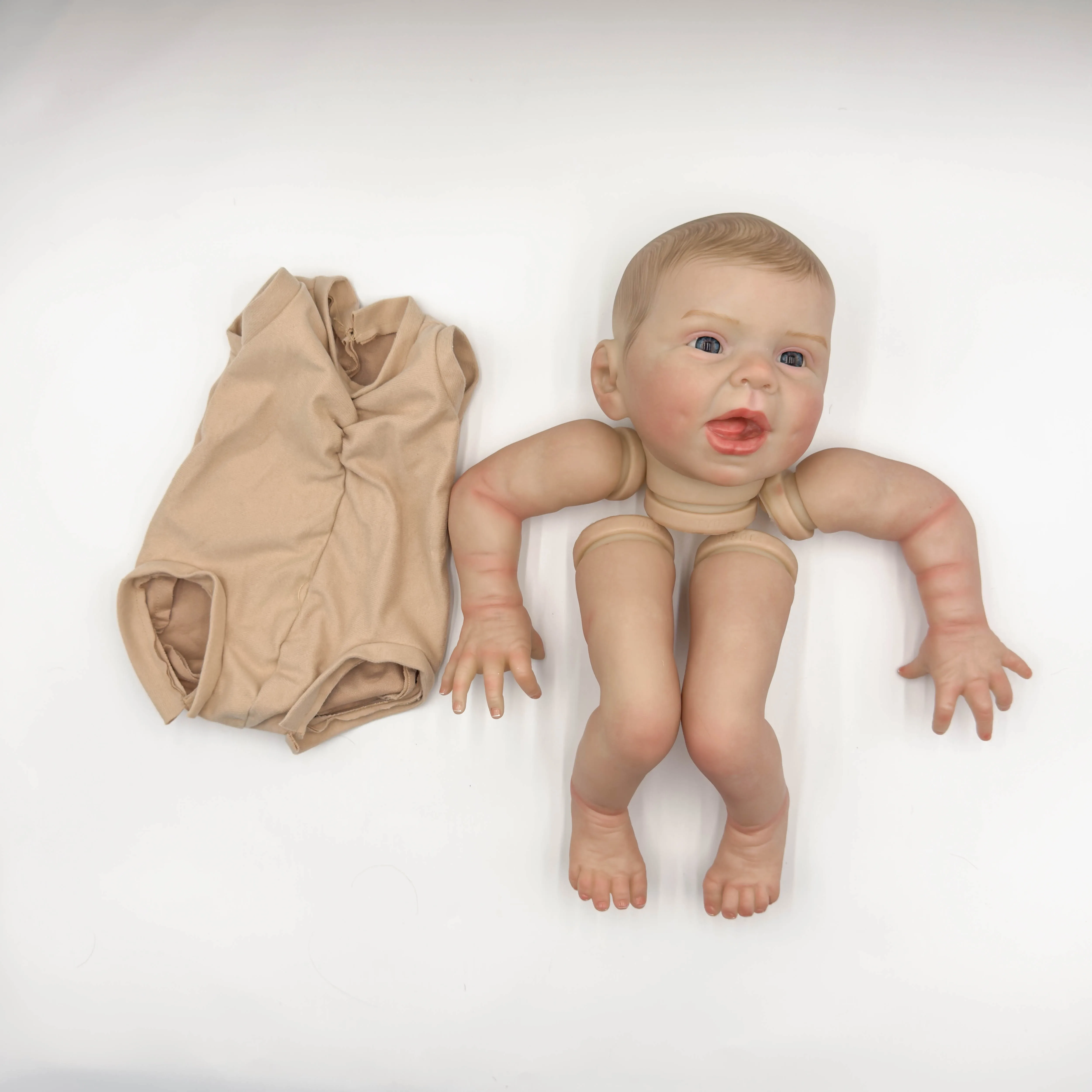 NPK 22-Zoll Bebe Hani Painted Reborn Doll Kit DIY unmontiertes Geschenk für Kinder Komplettset