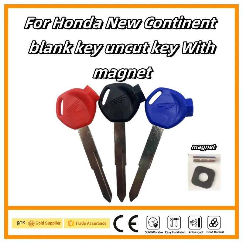 For HONDA Scooter Magnet Anti-theft lock PCX 125 SCR100 WH110 150 LEAD125 AirBlade Blank Key Motorcycle Replace Uncut Keys