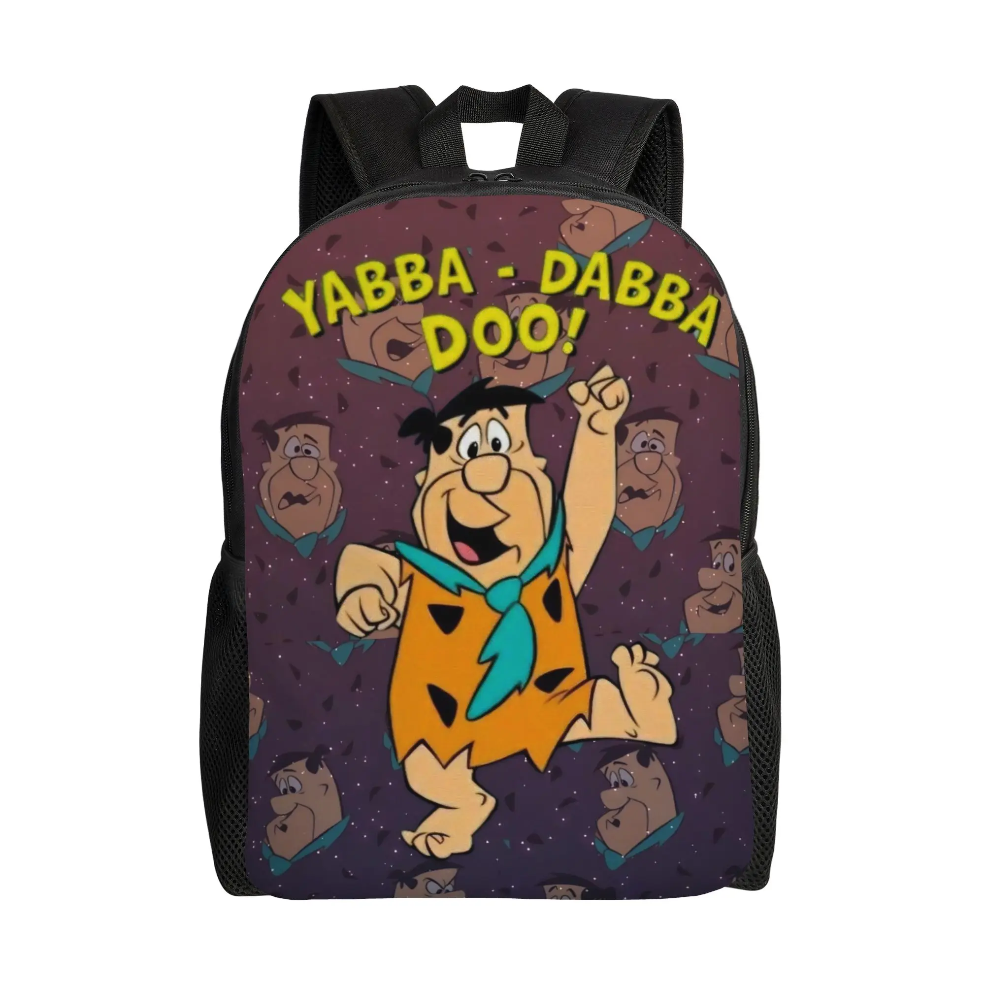 

Fred Backpack for Men Women Casual Student Work Daypack The Flintstonesd Laptop Shoulder Bag Lightweight