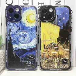 Van Gogh Art Aesthetic Phone Case For iPhone 16 15 14 13 12 11 Pro Max Mini XS X XR SE 8 7 Plus Sunflowers The Starry Night