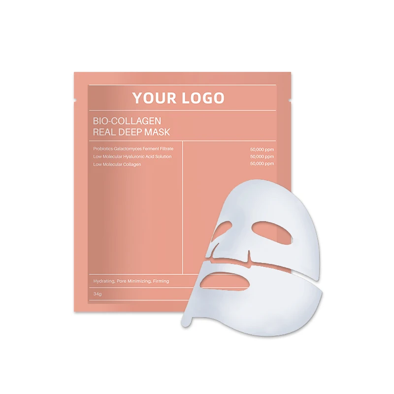 

Korean Skincare Custom Bio Collagen Beauty Deep Hydrating Overnight Bio-collagen Face Skin Care Mask Sheet Facial Collagen Mask