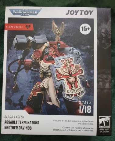

【SF】JOYTOYS 1/18 Фигурка Blood Angels Assault Terminators Brother Davinos Модель игрушки Подарки Коллекция украшений