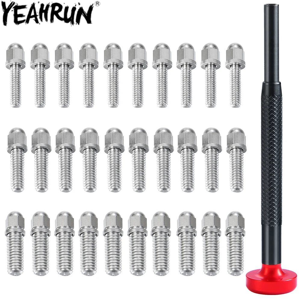 

YEAHRUN Ball Head Screws M2X11 M2.5X11 M3X11 Repair Tools for 1/10 RC Model Car Buggy Truck Spare Parts