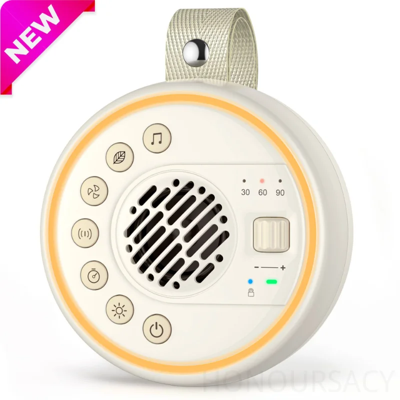 كايكسا دي سوم بلوتوث آلة نوم الطفل آلة الضوضاء البيضاء المدمج في ضوء الليل 22 صوت مهدئ 30/60/90 دقيقة الموقت للطفل