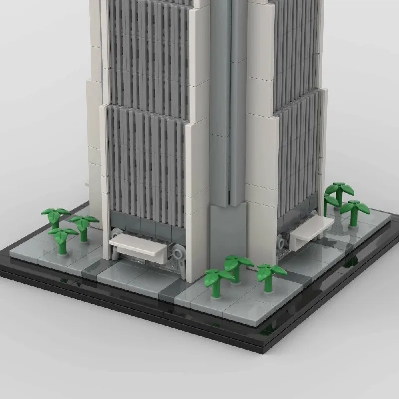 بينغ مركز مالي مباني منزل مجموعات مدينة شقة مخزن العمارة وحدات المباني كتل أطقم منمذجة ، هدية 2716 قطعة #6